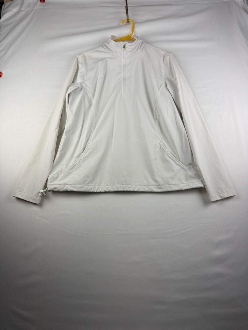 Lady Hagen White Quarter Zip Golf Jacket – Women’s Large